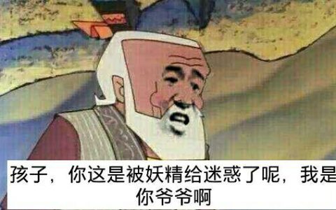 孩子你这是被妖精给迷惑了呢,我是你爷爷啊表情包