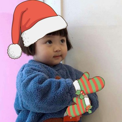 圣诞节小红帽头像可爱萌娃大全_圣诞节小红帽头像2019精选