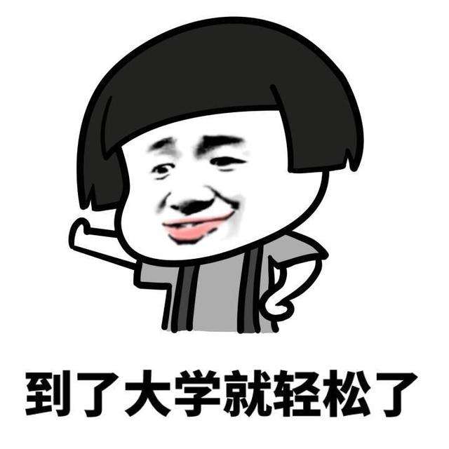 谁说上大学就轻松了表情包